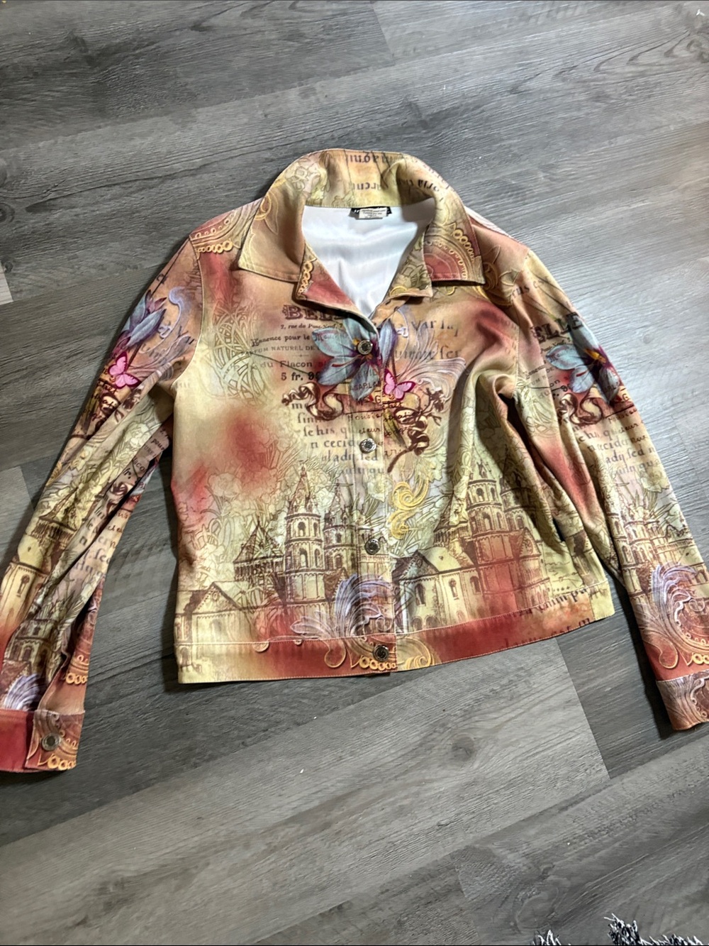 Impulse California Beige Floral Jacket
